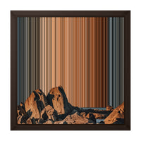 12×12" Framed Canvas - Brown variant