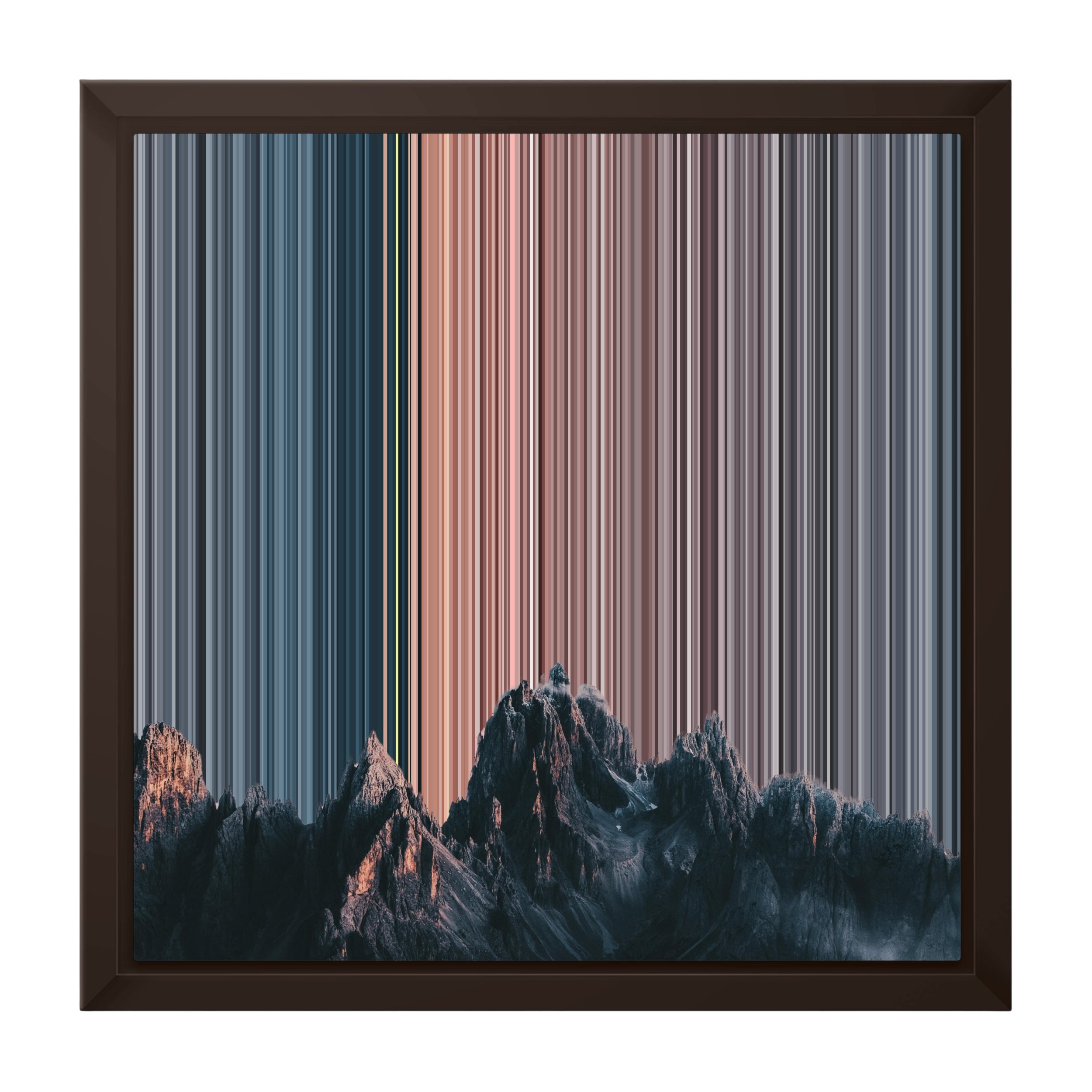 12×12" Framed Canvas - Brown variant