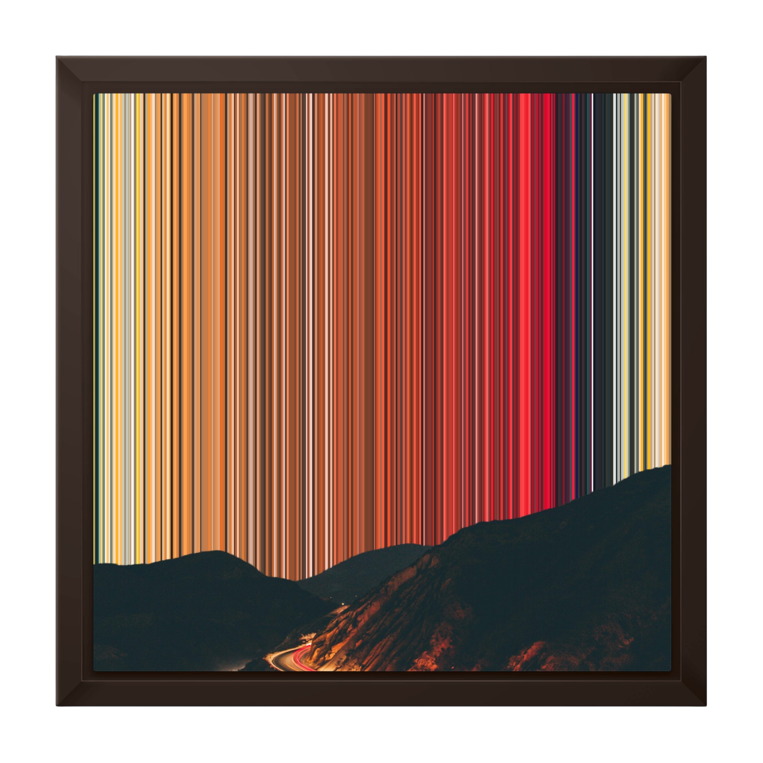 12×12" Framed Canvas - Brown variant