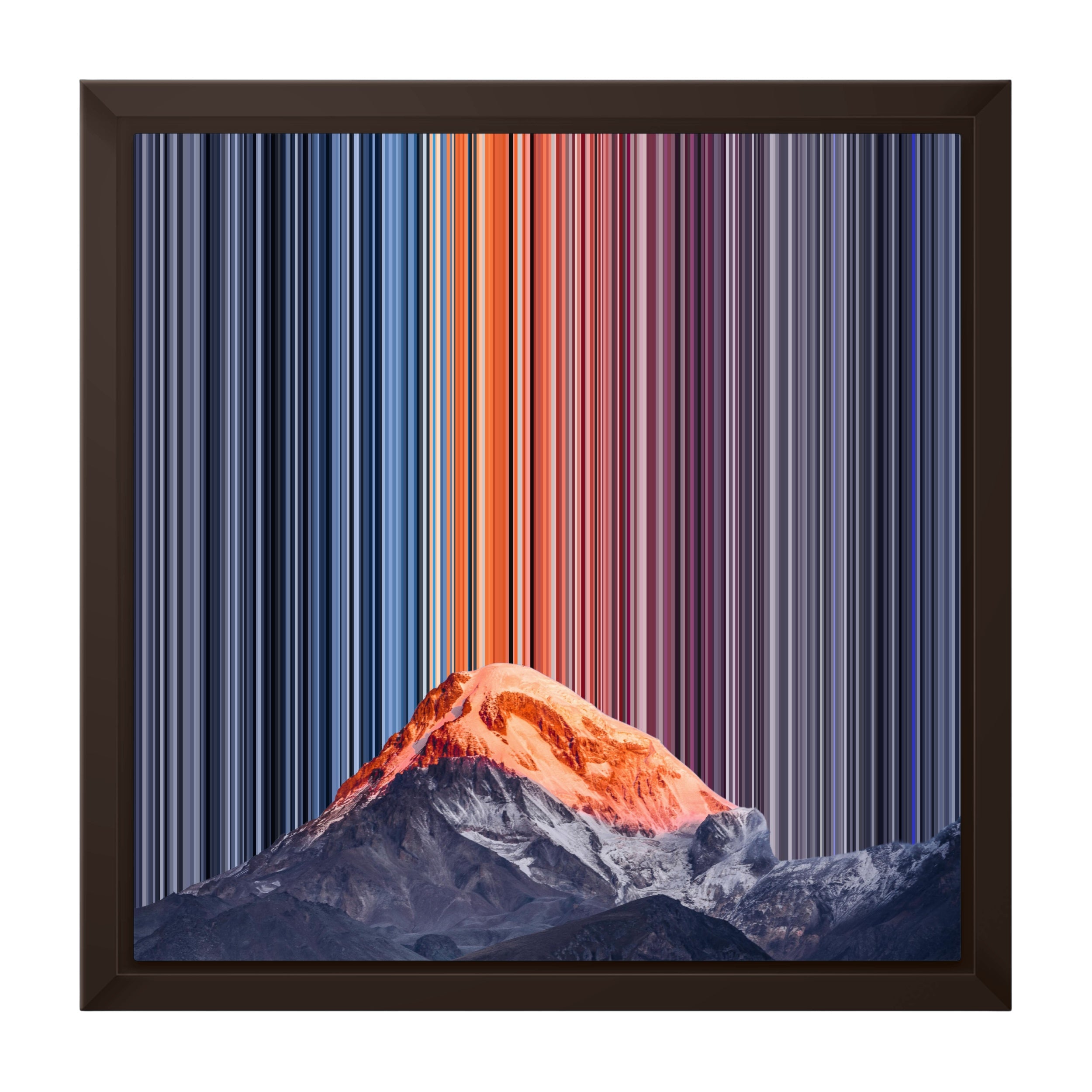 12×12" Framed Canvas - Brown variant