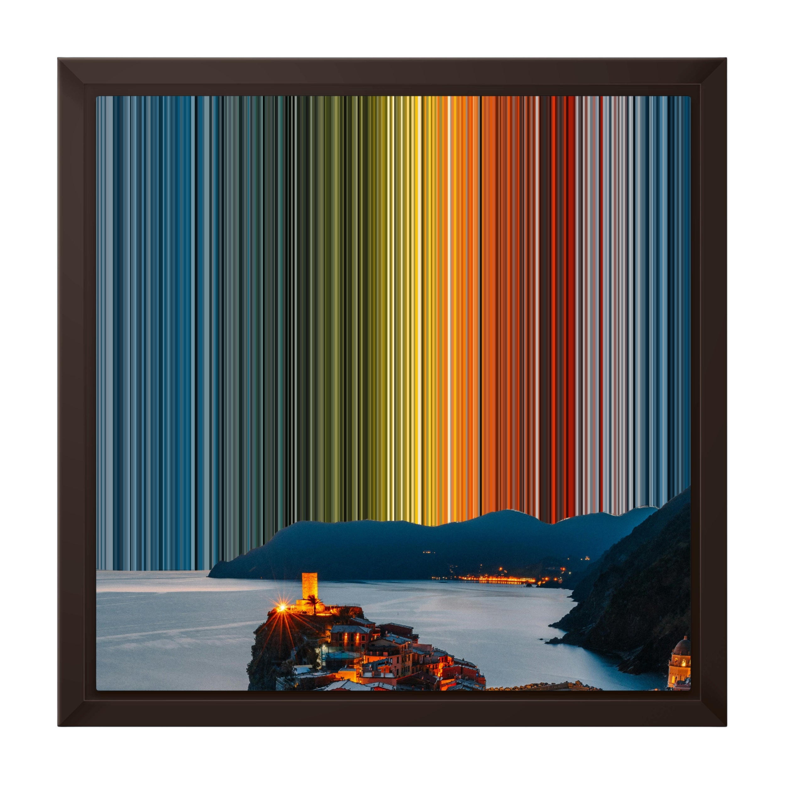 12×12" Framed Canvas - Brown variant