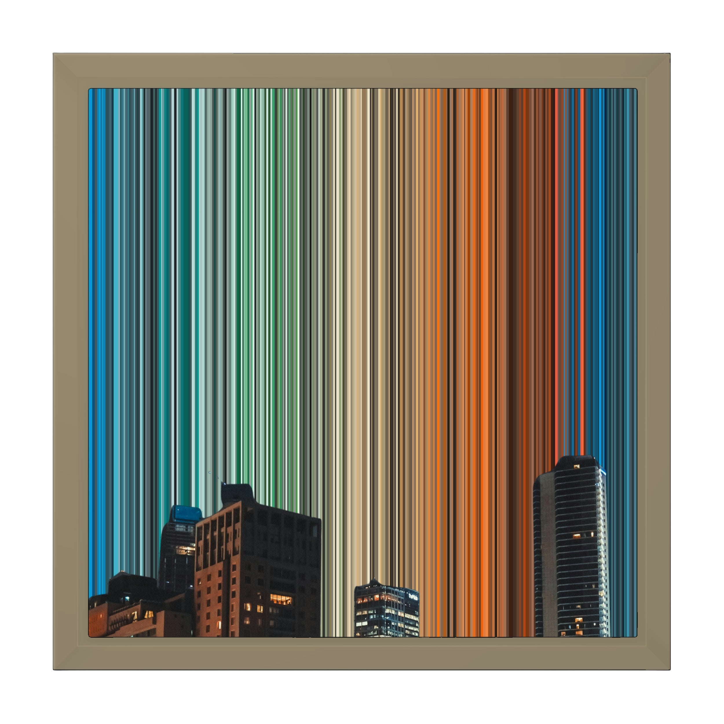 12×12" Framed Canvas - Natural variant