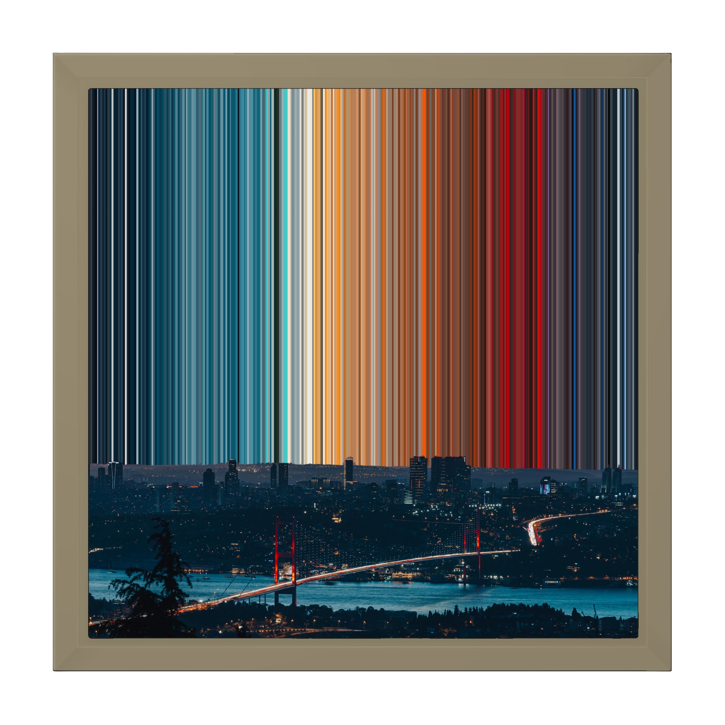 12×12" Framed Canvas - Natural variant