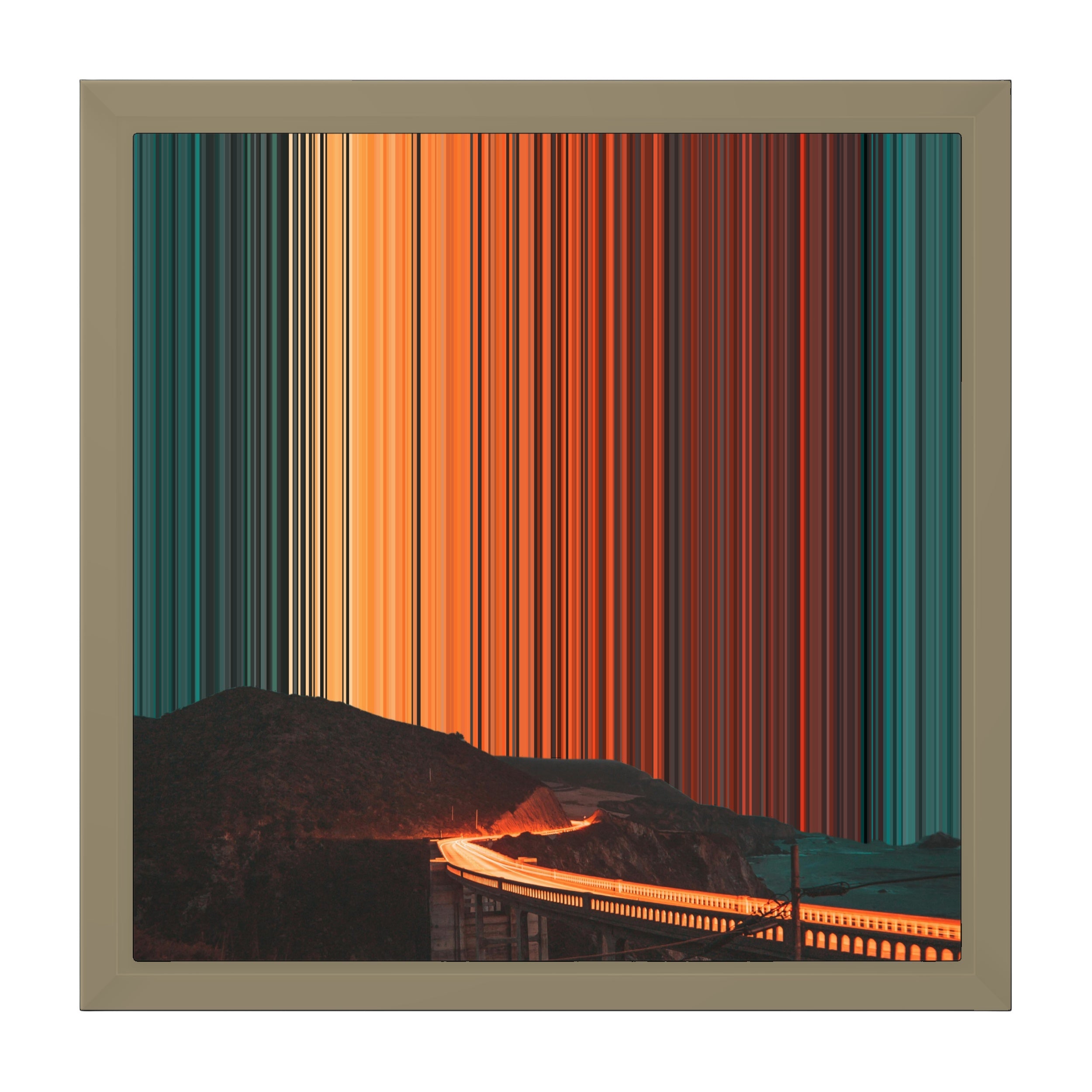 12×12" Framed Canvas - Natural variant