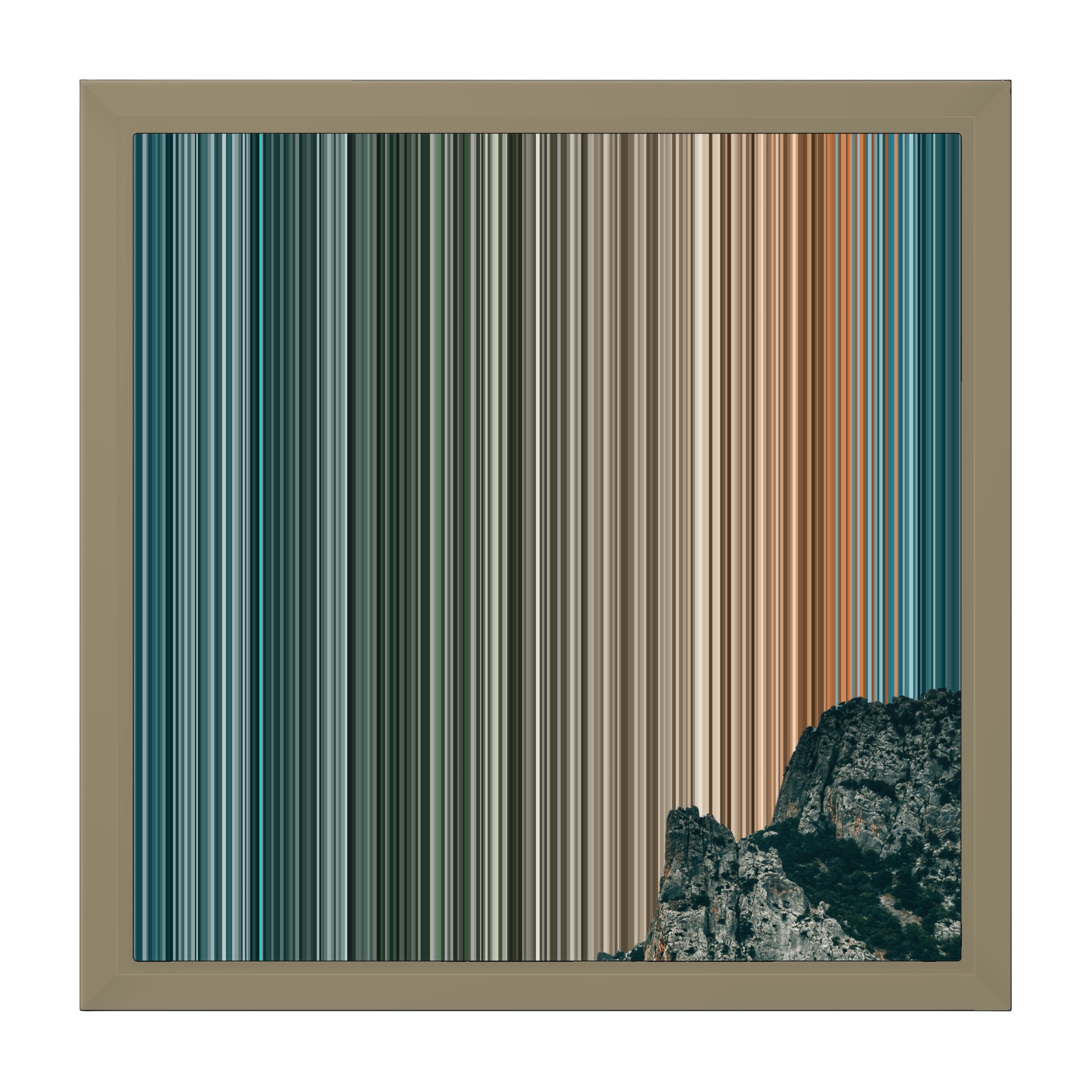 12×12" Framed Canvas - Natural variant