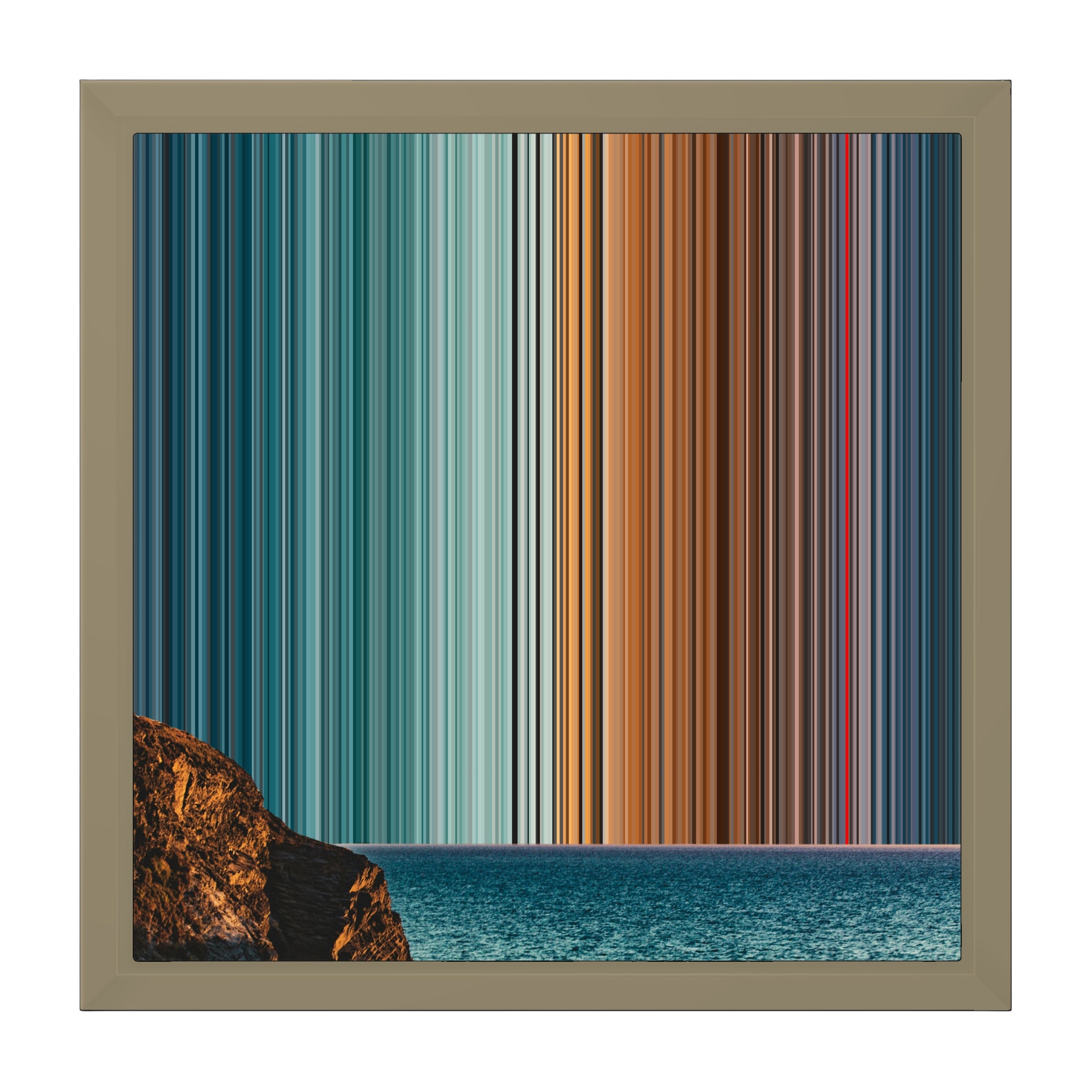 12×12" Framed Canvas - Natural variant