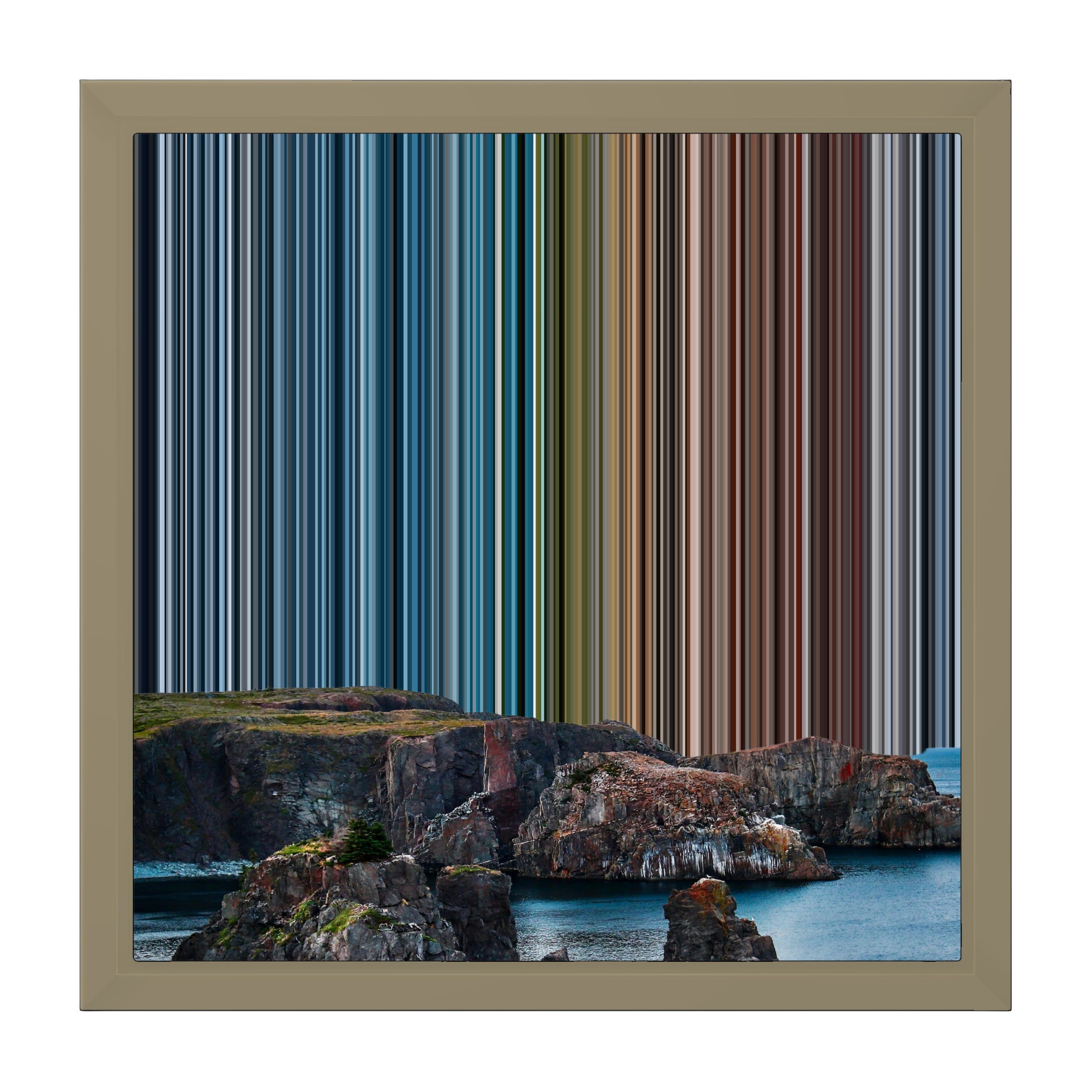 12×12" Framed Canvas - Natural variant