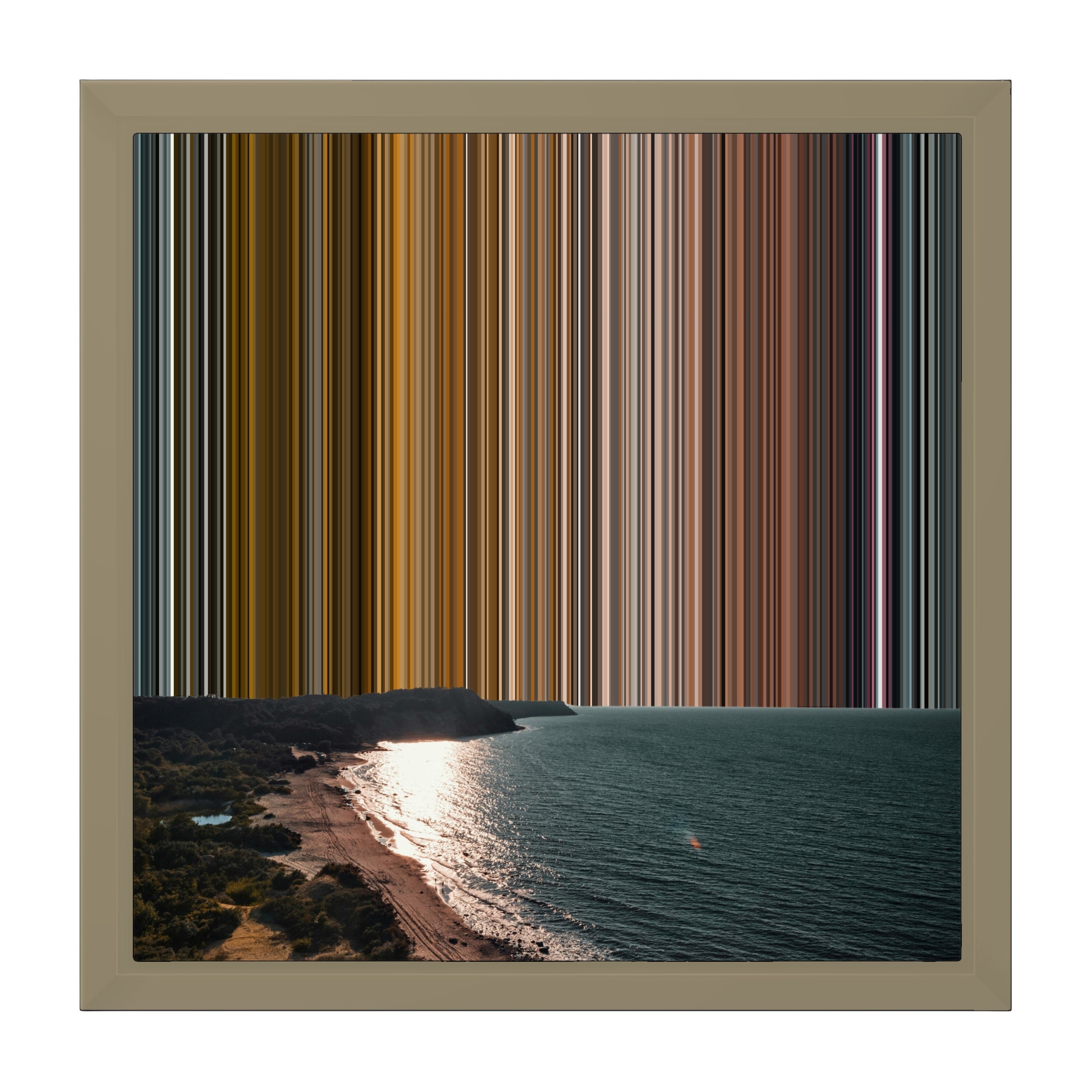 12×12" Framed Canvas - Natural variant