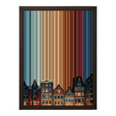 12×16" Framed Canvas - Brown variant