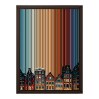 12×16" Framed Canvas - Brown variant