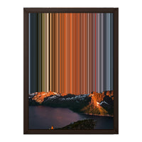 12×16" Framed Canvas - Brown variant