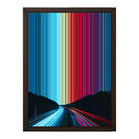 12×16" Framed Canvas - Brown variant