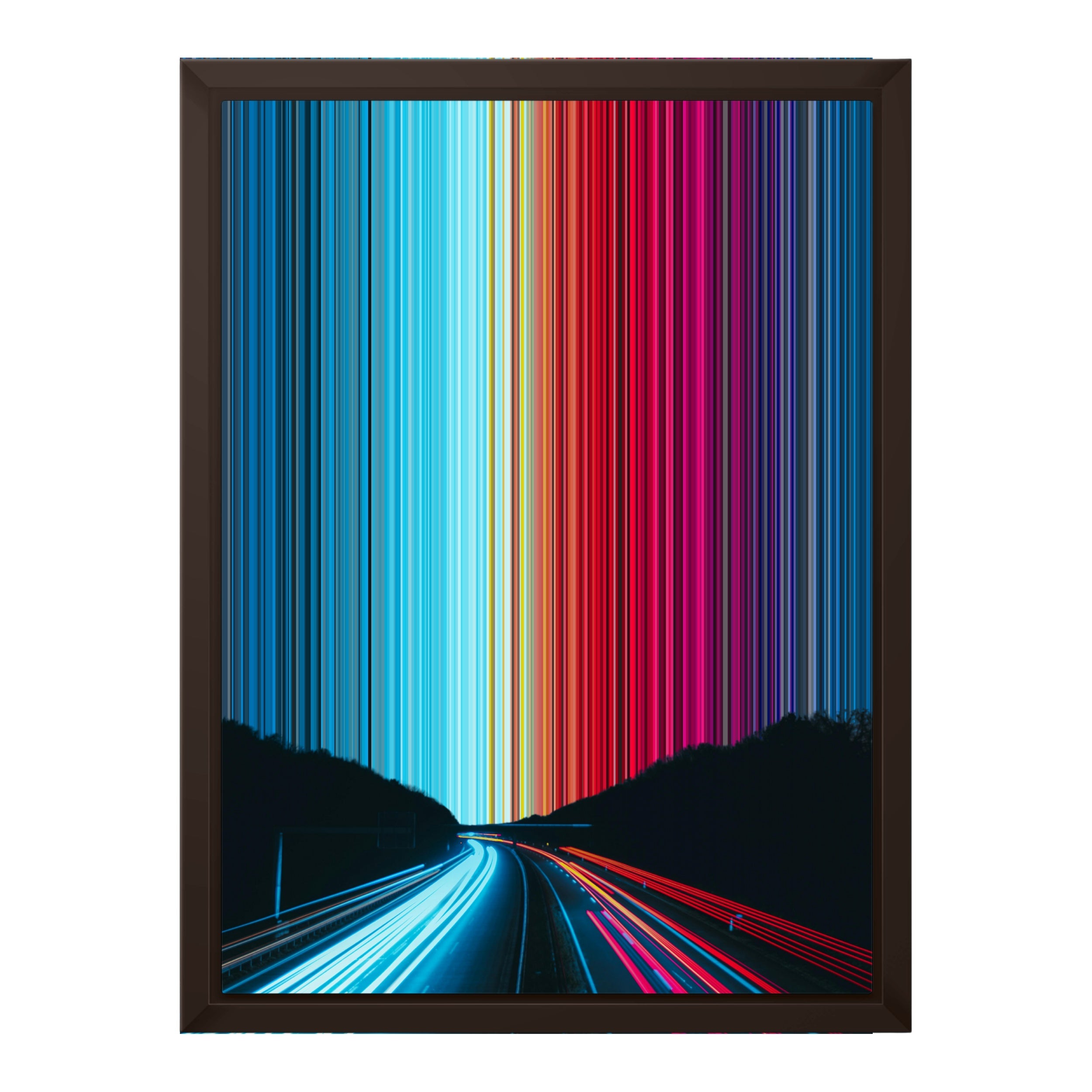 12×16" Framed Canvas - Brown variant