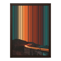 12×16" Framed Canvas - Brown variant