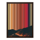 12×16" Framed Canvas - Brown variant