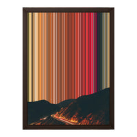 12×16" Framed Canvas - Brown variant