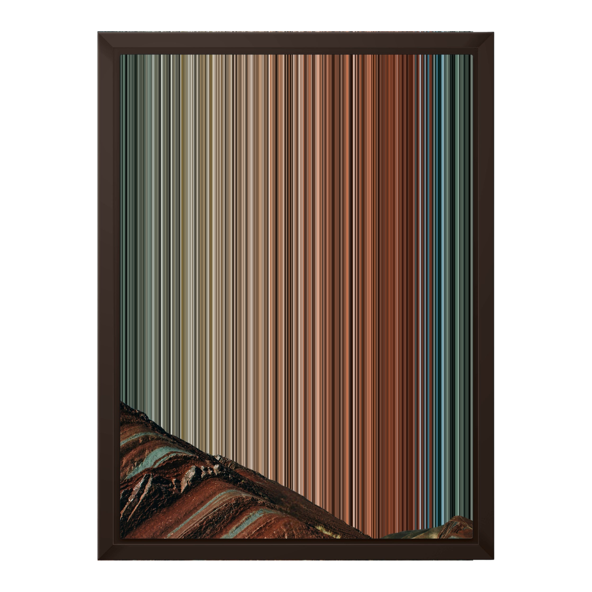 12×16" Framed Canvas - Brown variant