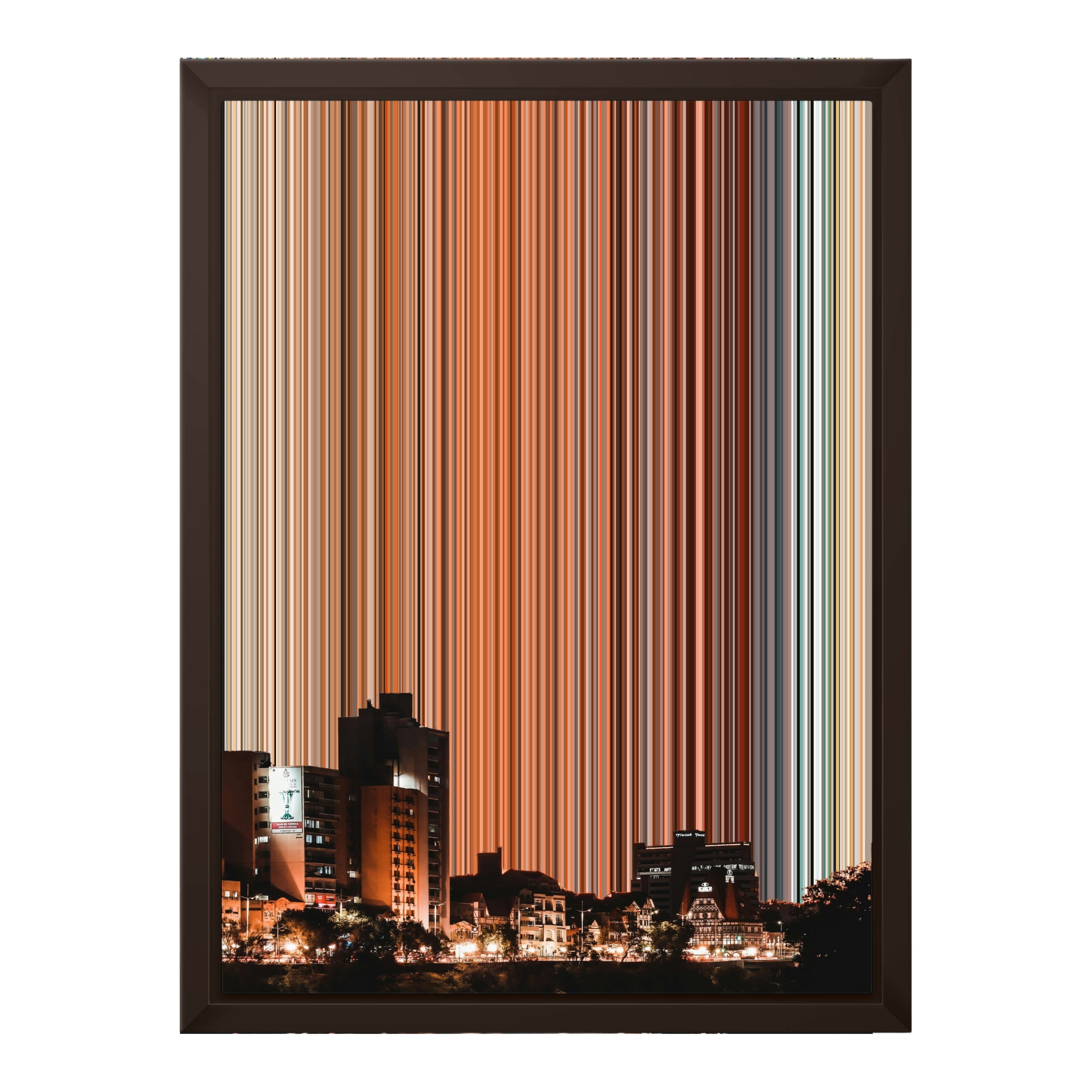 12×16" Framed Canvas - Brown variant