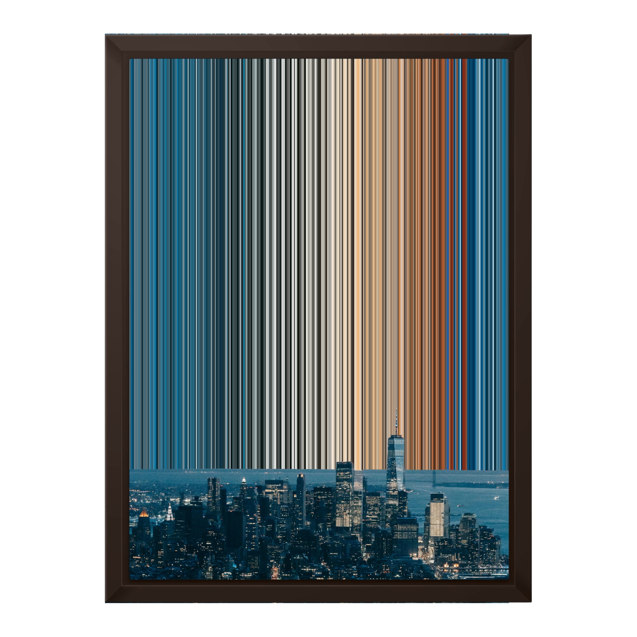 12×16" Framed Canvas - Brown variant