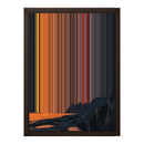 12×16" Framed Canvas - Brown variant