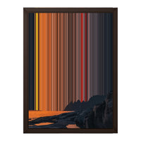 12×16" Framed Canvas - Brown variant