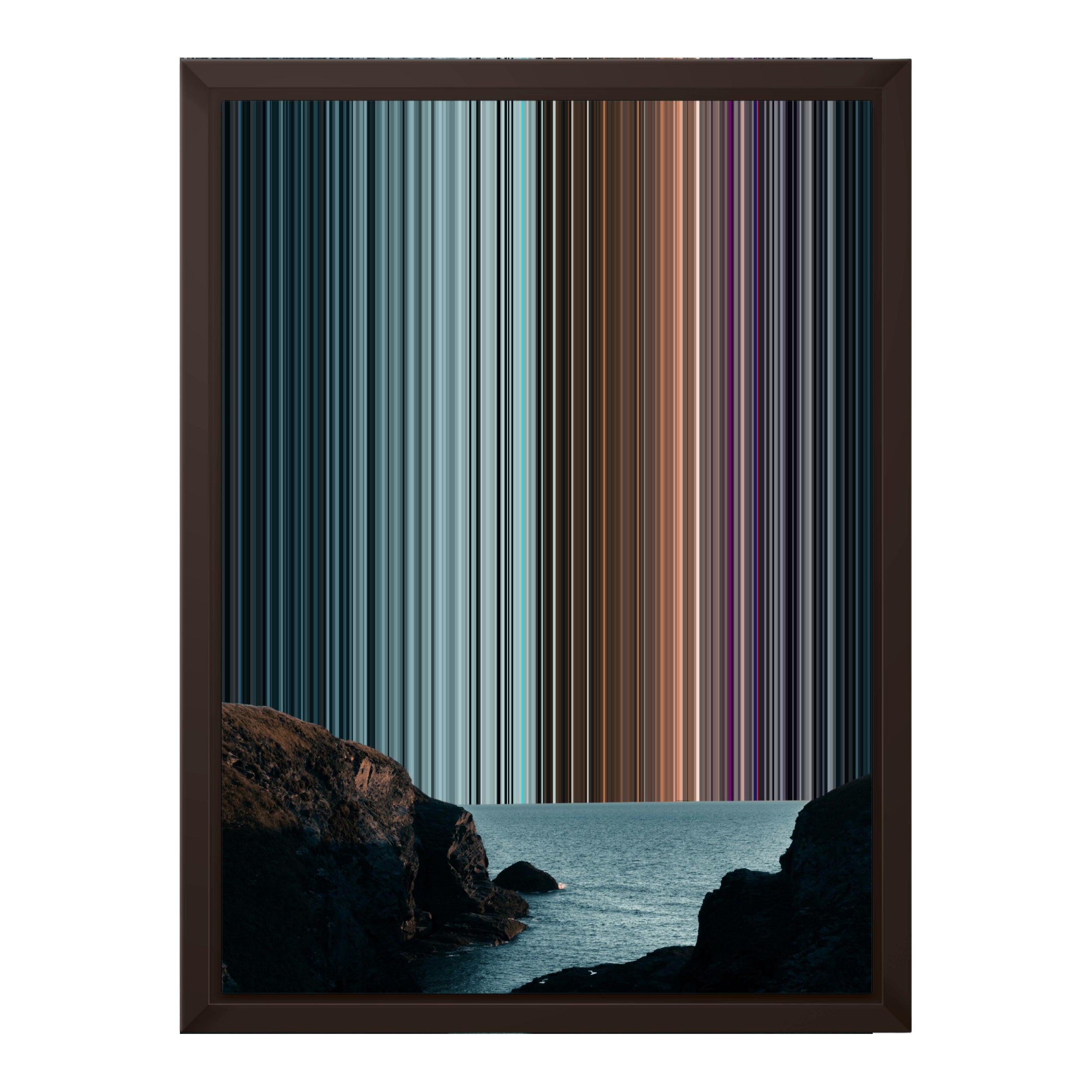 12×16" Framed Canvas - Brown variant