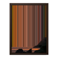 12×16" Framed Canvas - Brown variant