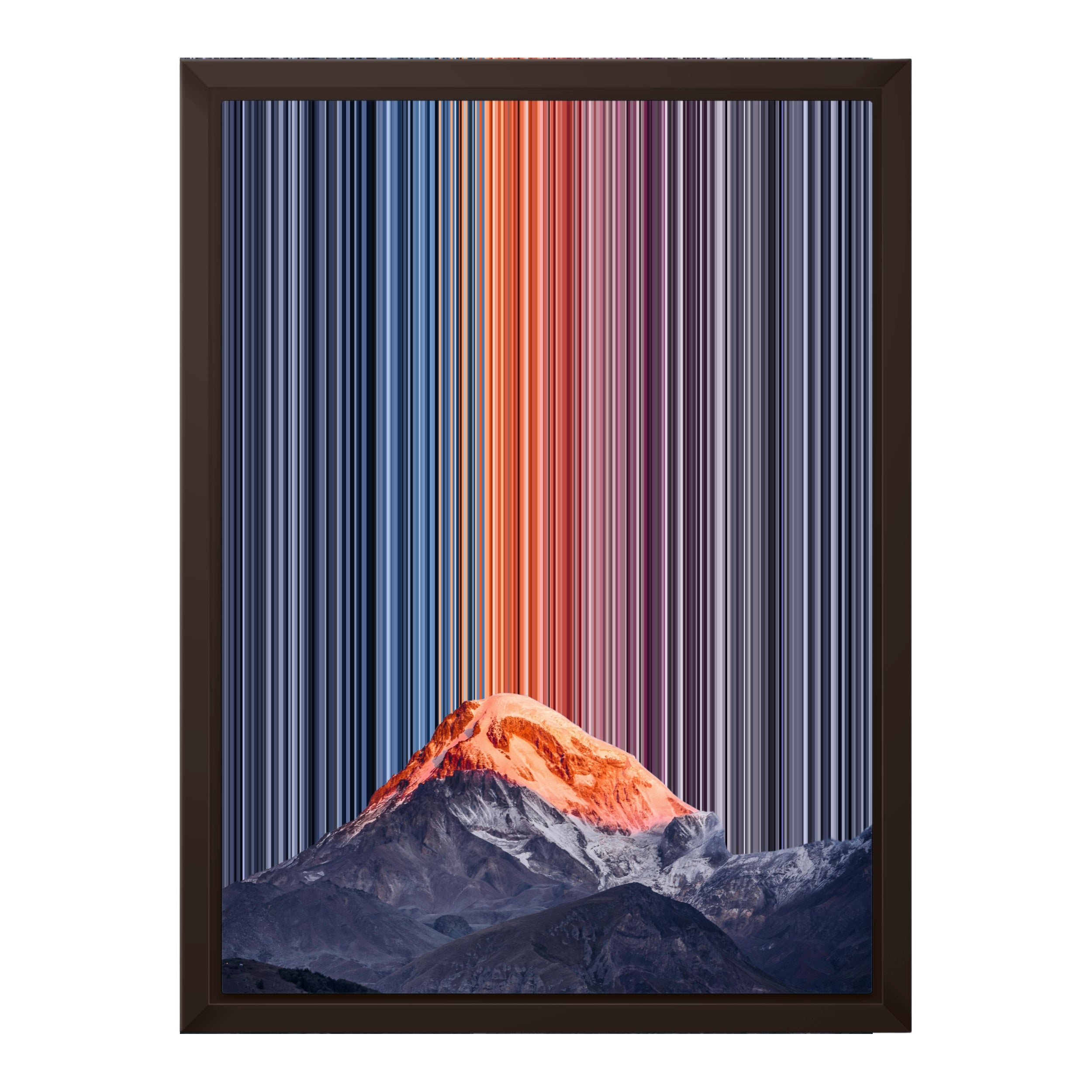 12×16" Framed Canvas - Brown variant