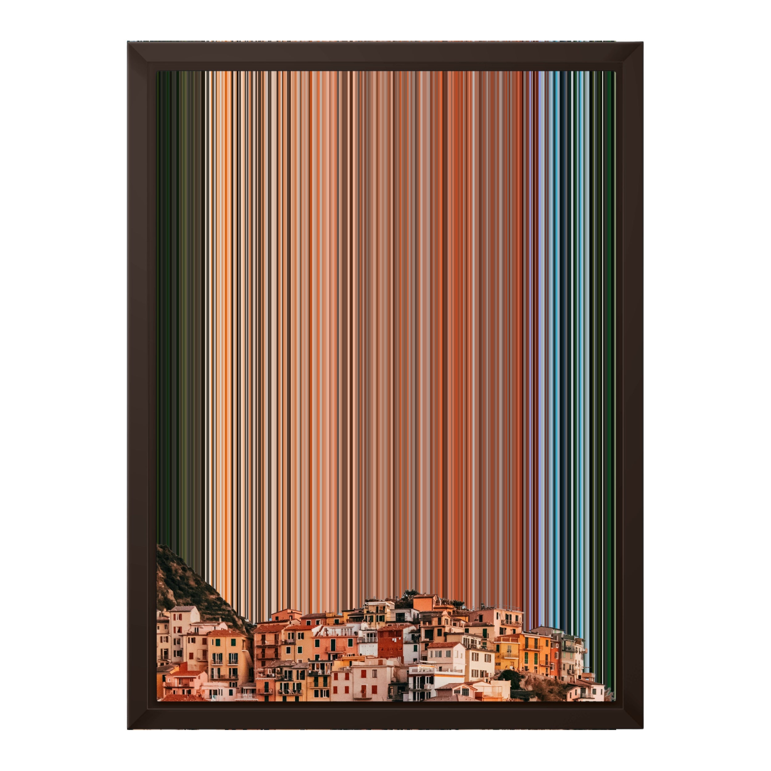 12×16" Framed Canvas - Brown variant