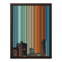 12×16" Framed Canvas - Brown variant