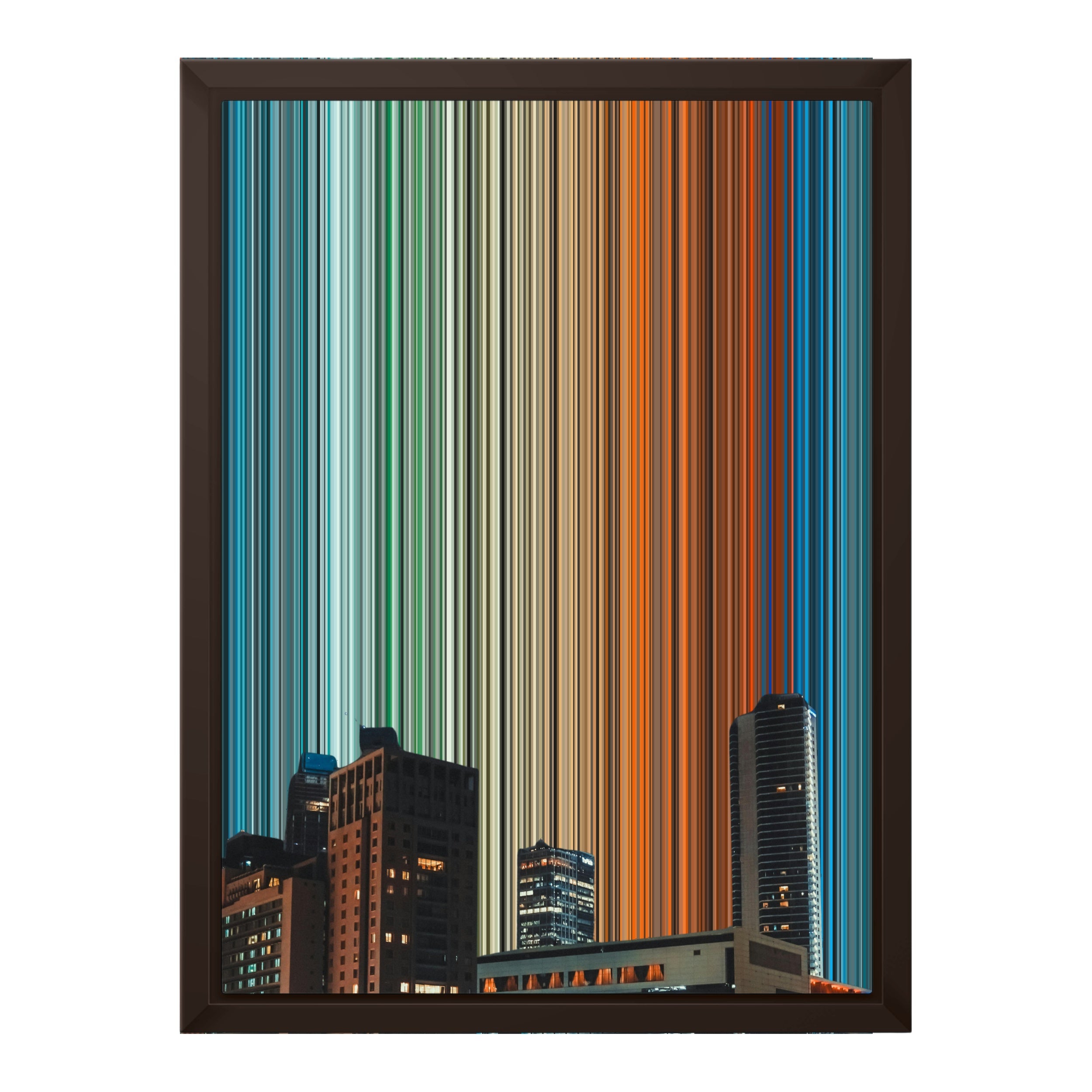 12×16" Framed Canvas - Brown variant