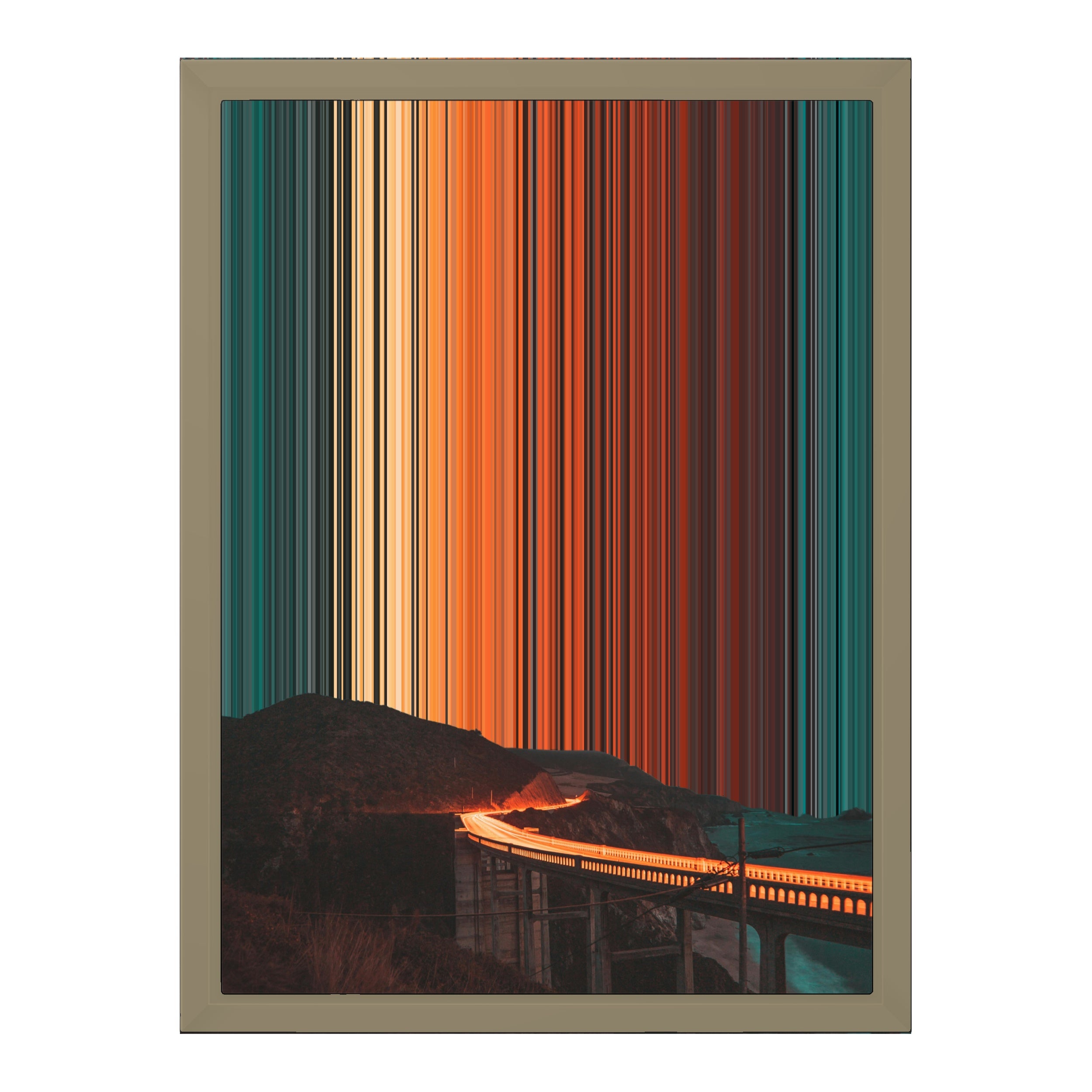 12×16" Framed Canvas - Natural variant