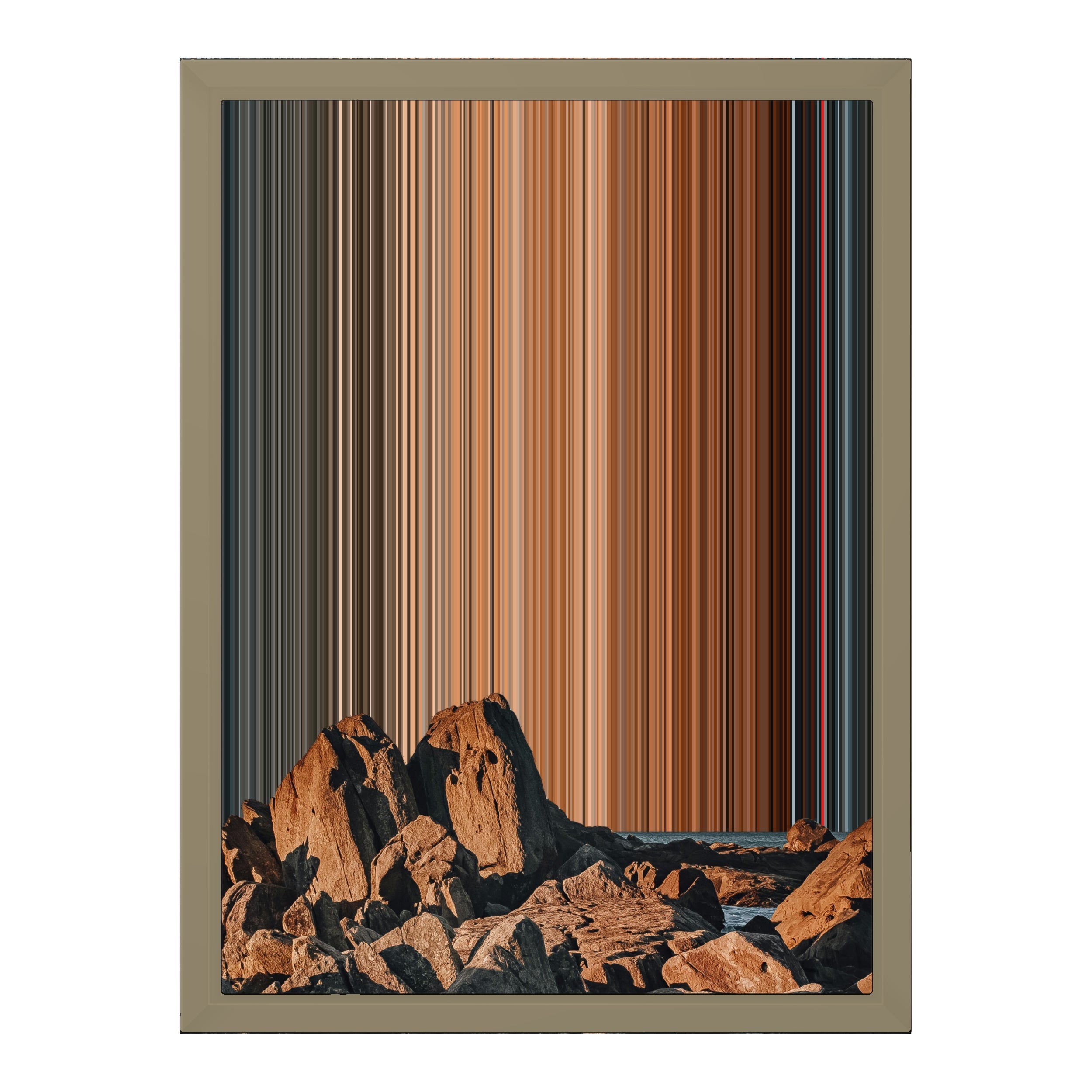 12×16" Framed Canvas - Natural variant