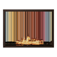 16×12" Framed Canvas - Brown variant