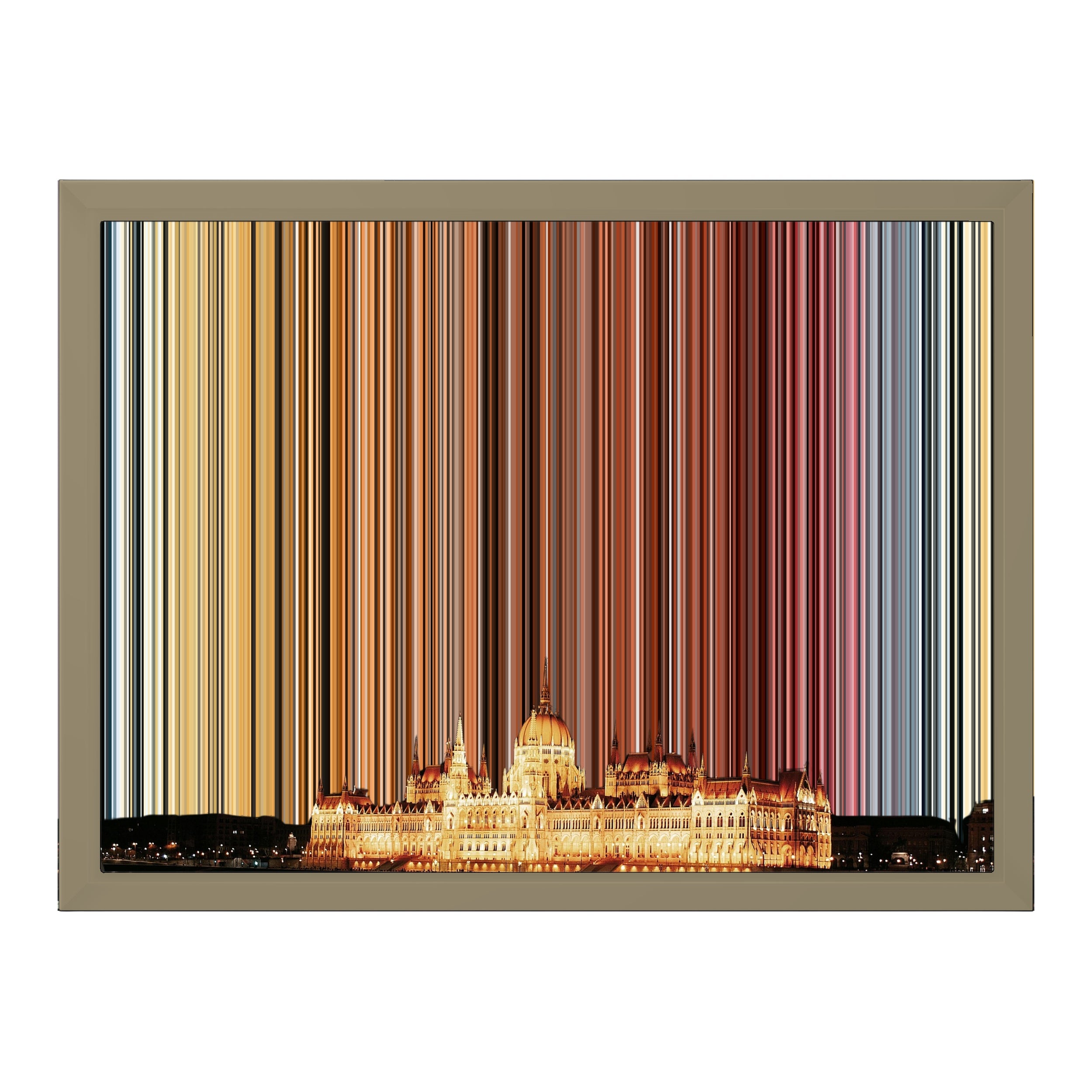 16×12" Framed Canvas - Natural variant