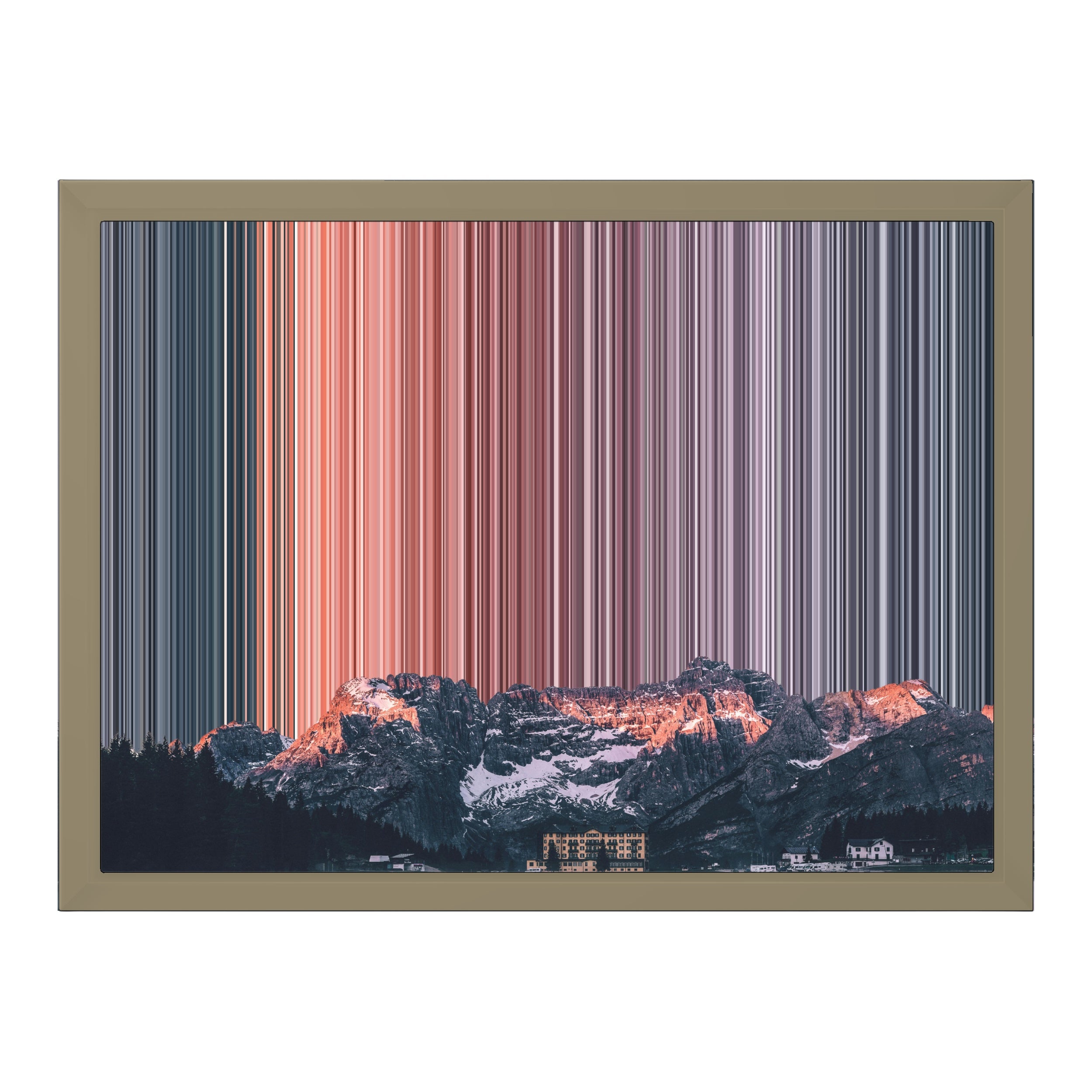 16×12" Framed Canvas - Natural variant