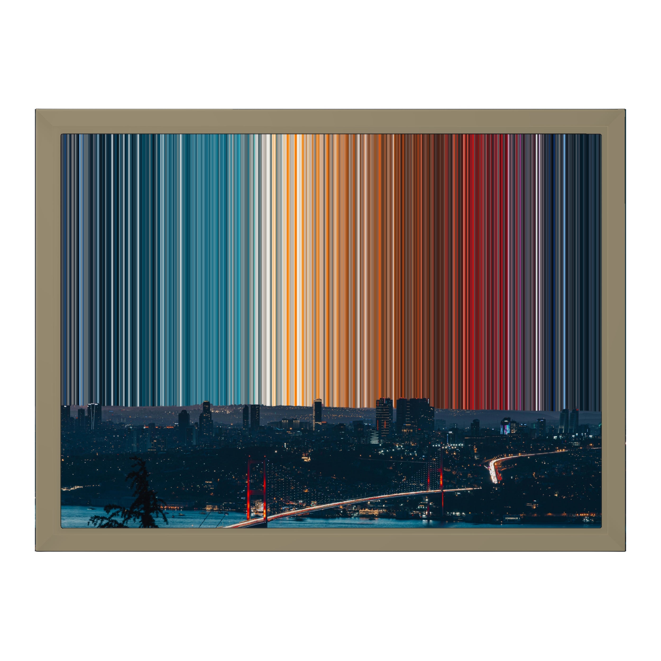 16×12" Framed Canvas - Natural variant