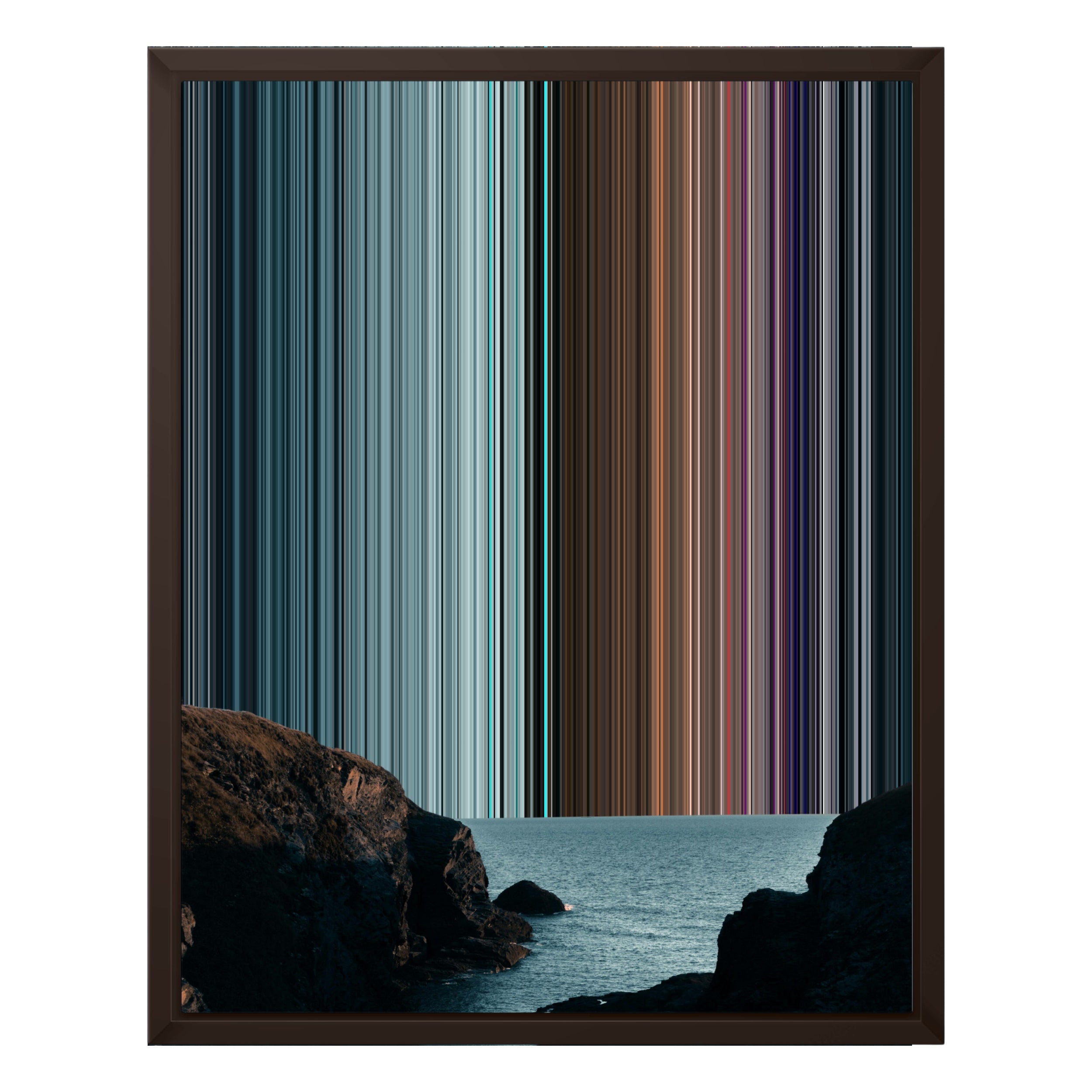 16×20" Framed Canvas - Brown variant