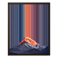 16×20" Framed Canvas - Brown variant