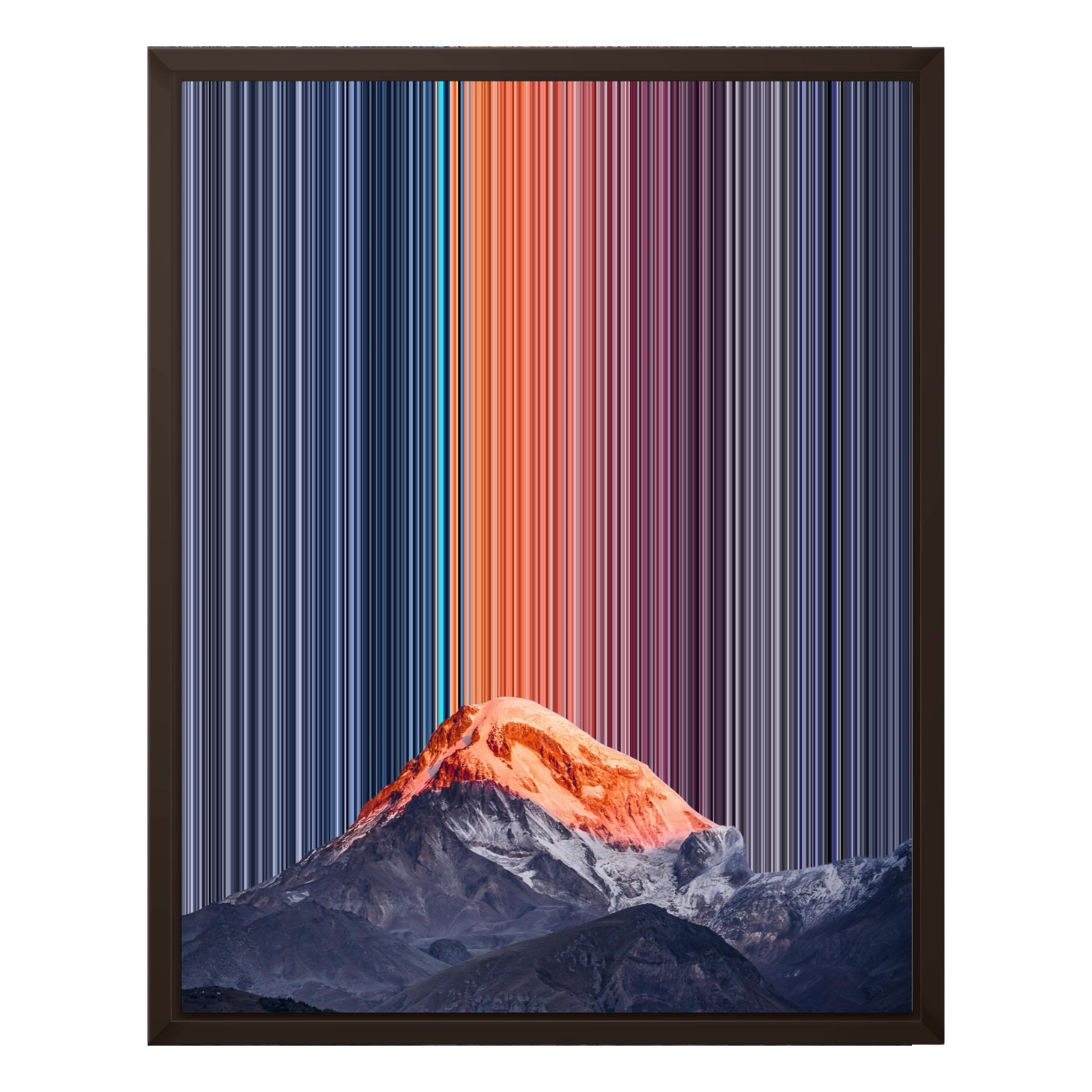 16×20" Framed Canvas - Brown variant