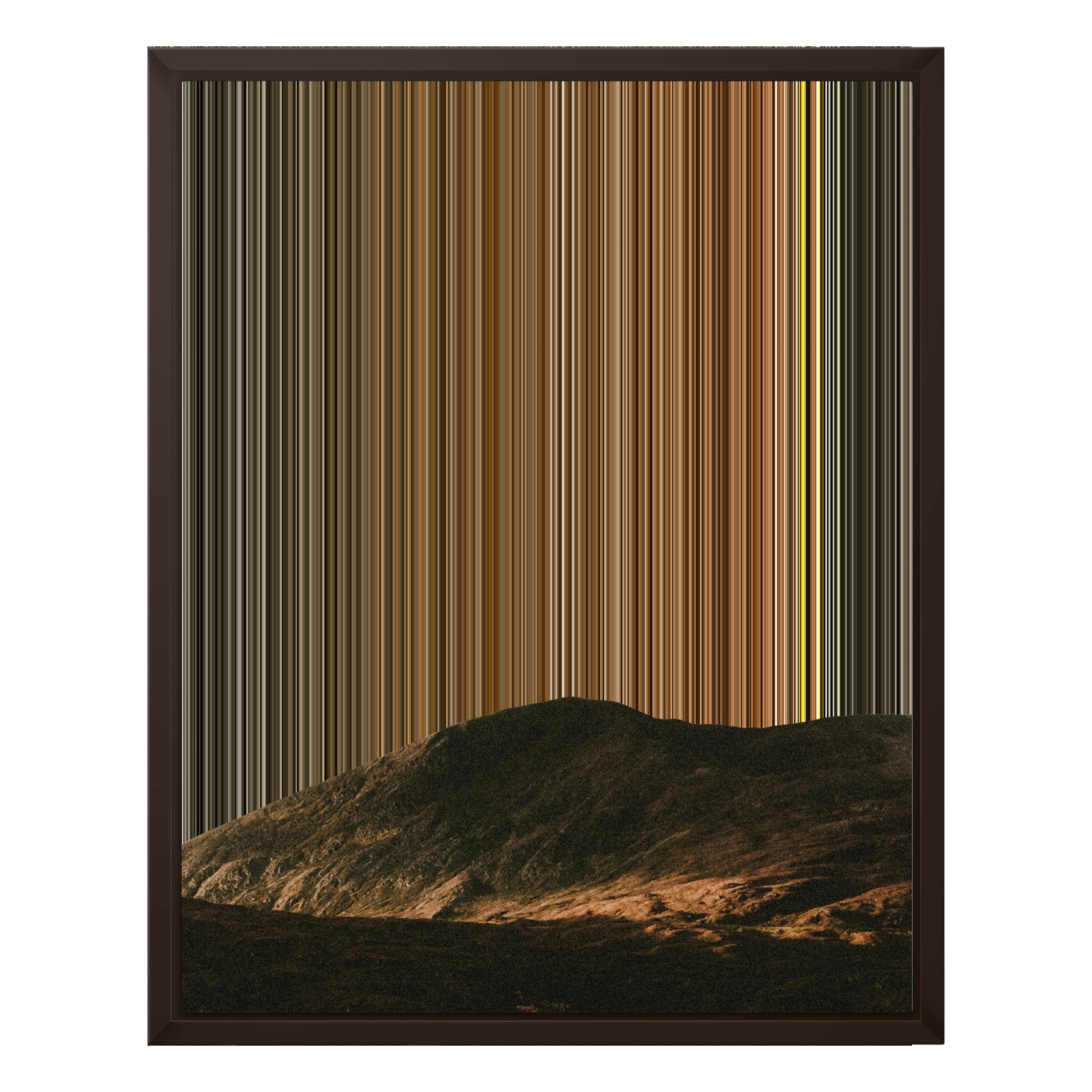 16×20" Framed Canvas - Brown variant