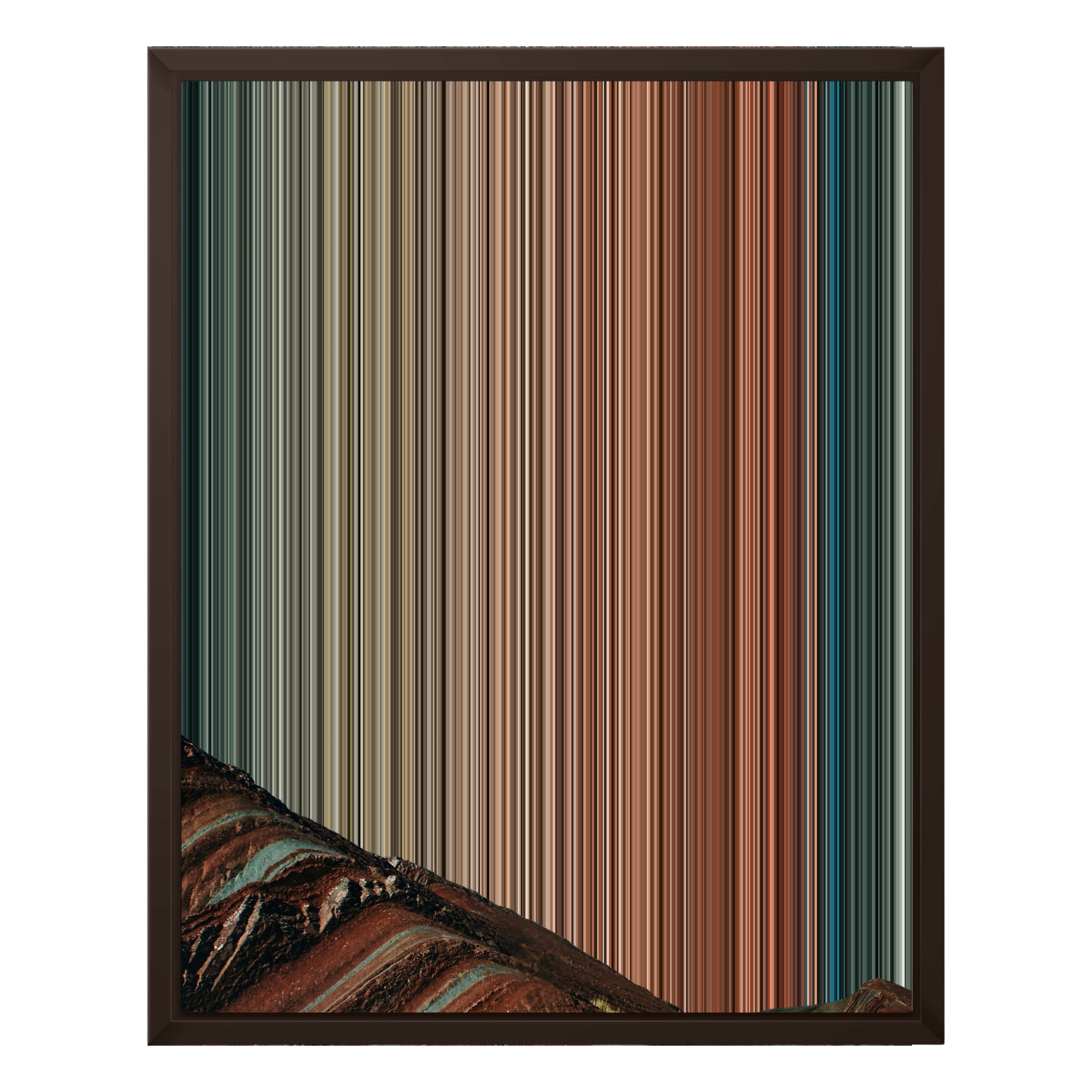 16×20" Framed Canvas - Brown variant