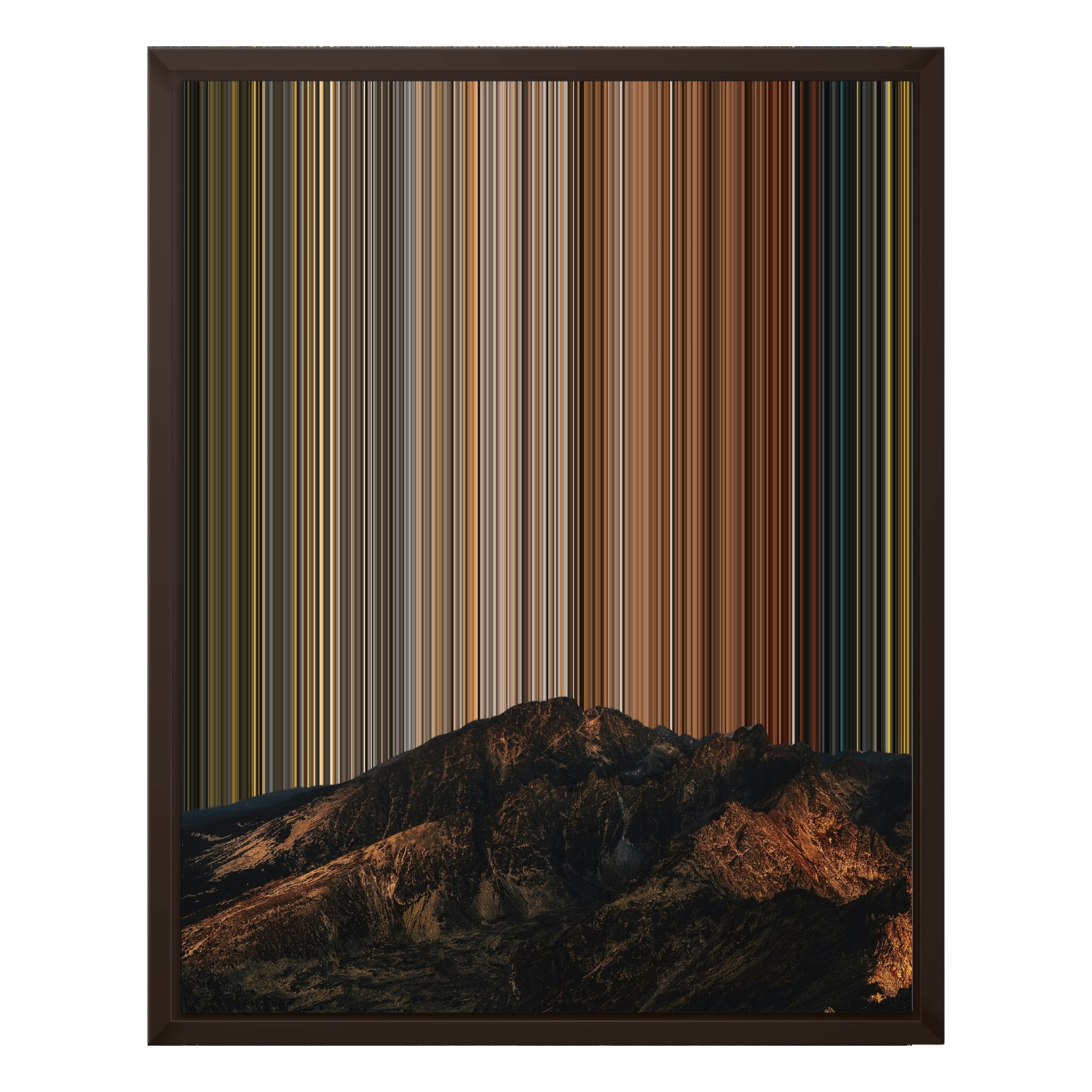 16×20" Framed Canvas - Brown variant