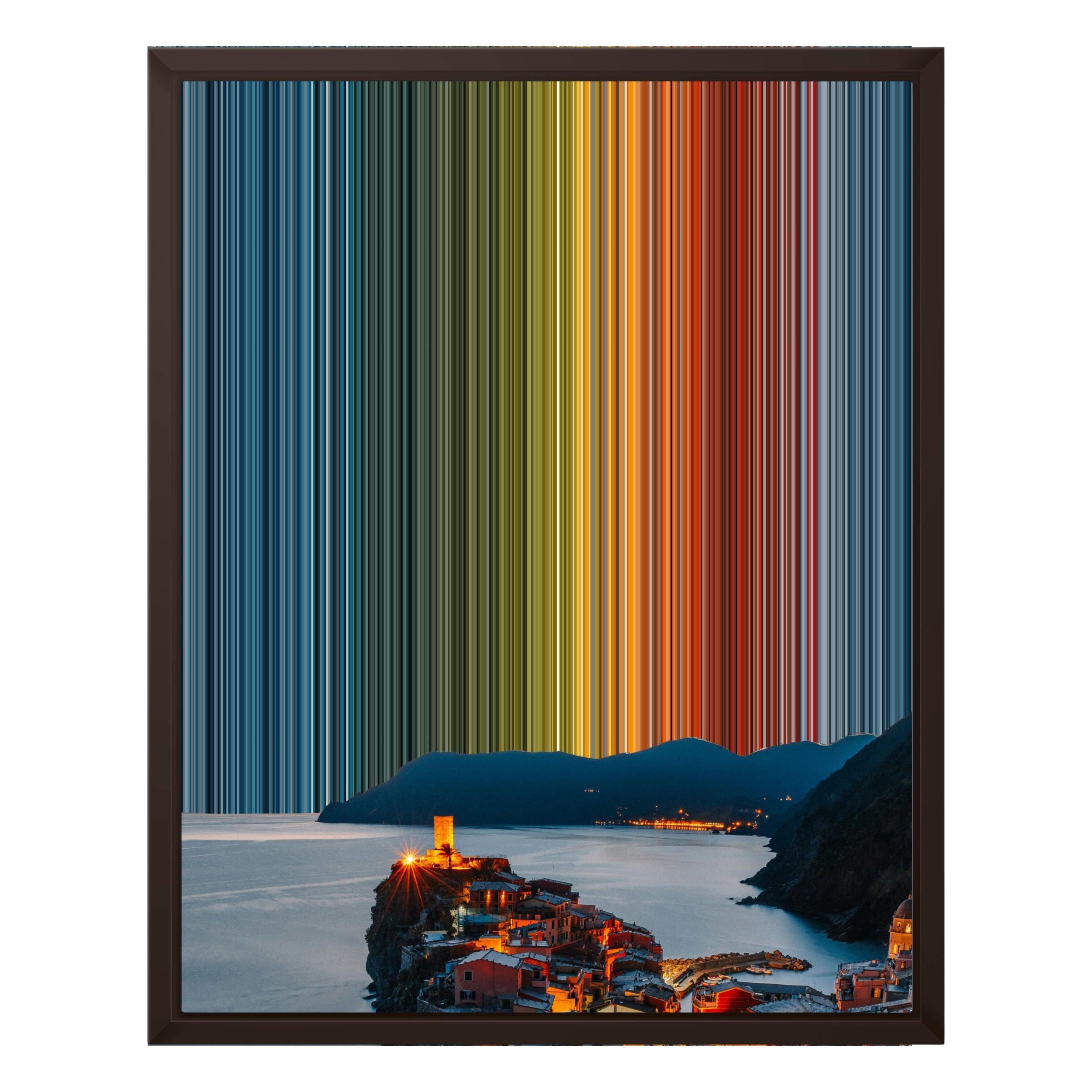 16×20" Framed Canvas - Brown variant