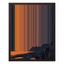 16×20" Framed Canvas - Brown variant