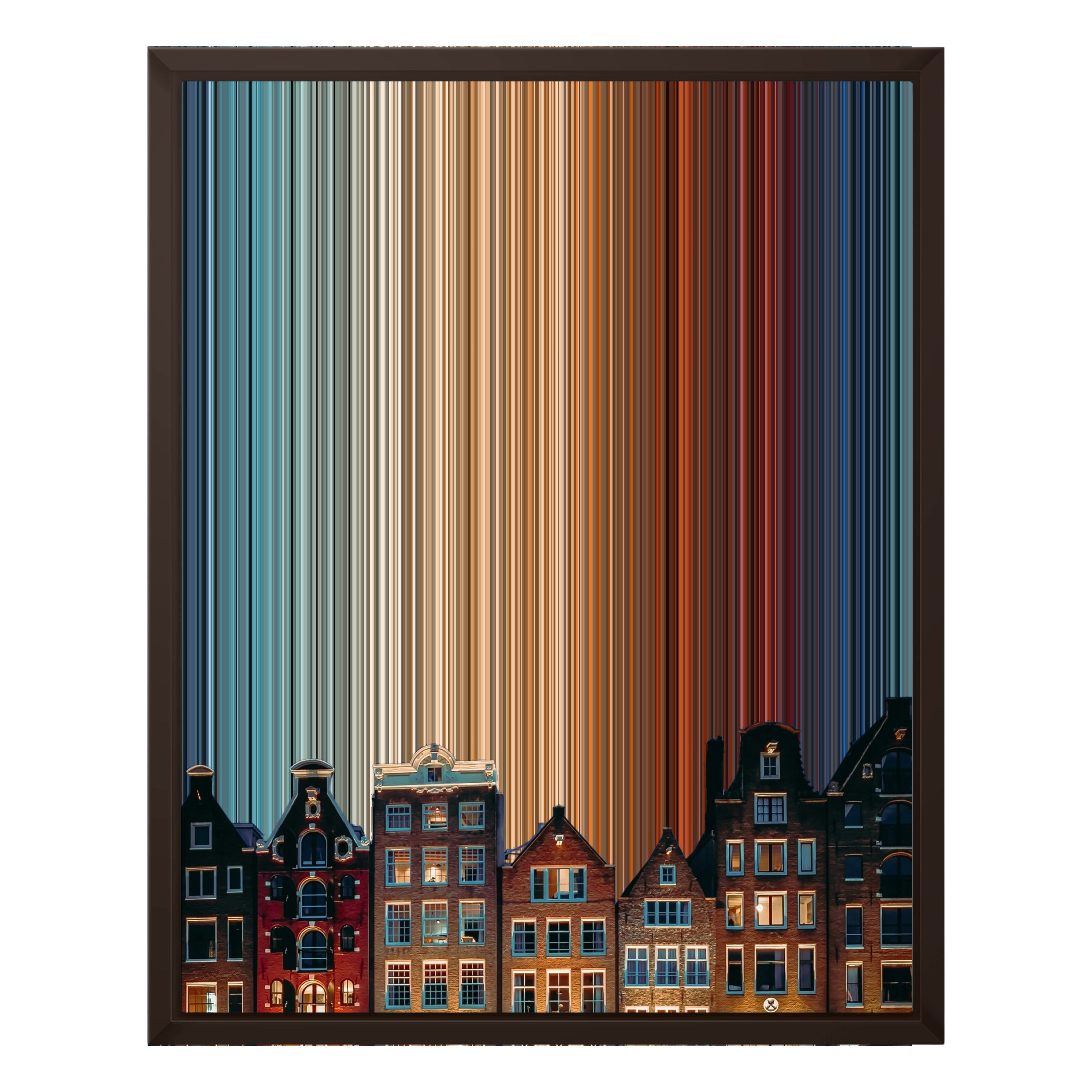 16×20" Framed Canvas - Brown variant