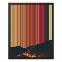 16×20" Framed Canvas - Brown variant