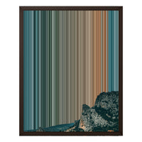 16×20" Framed Canvas - Brown variant