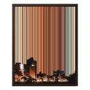 16×20" Framed Canvas - Brown variant