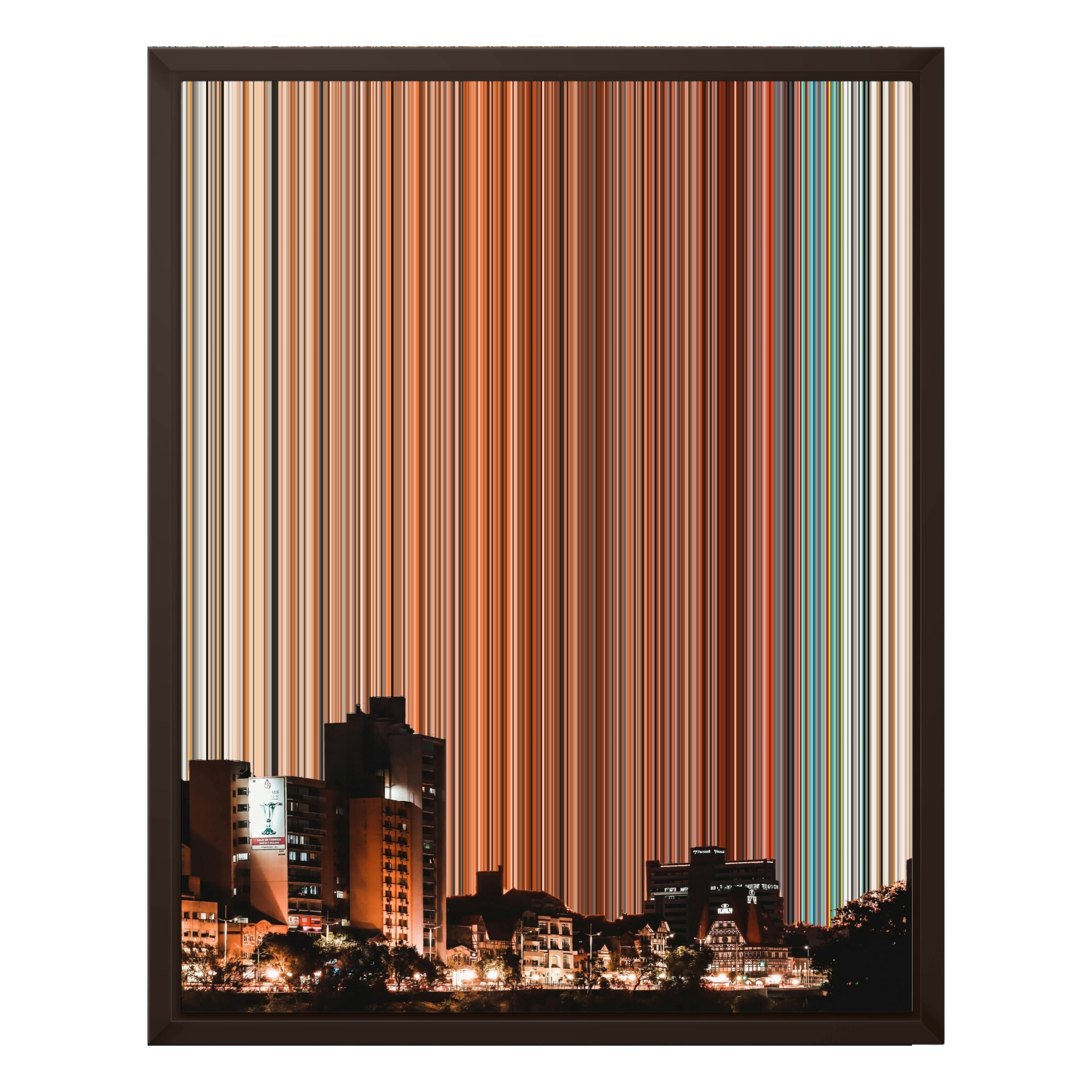 16×20" Framed Canvas - Brown variant